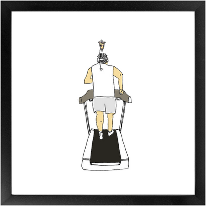 treadmill framed print