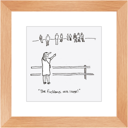 f*ckboy zombies framed prints