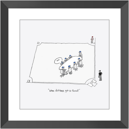 mound visit framed print