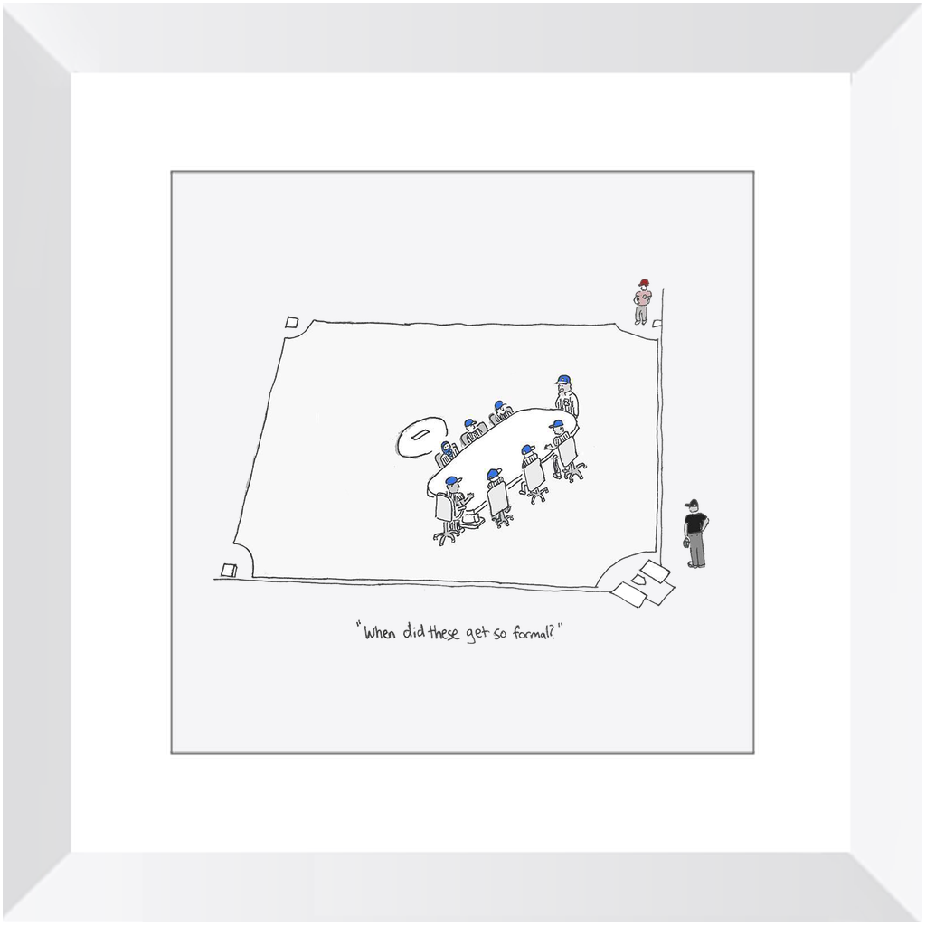 mound visit framed print