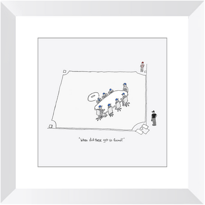 mound visit framed print