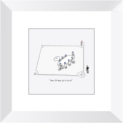 mound visit framed print