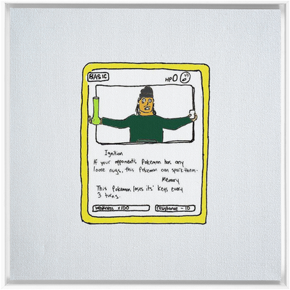 stoner pokemon stretched canvas