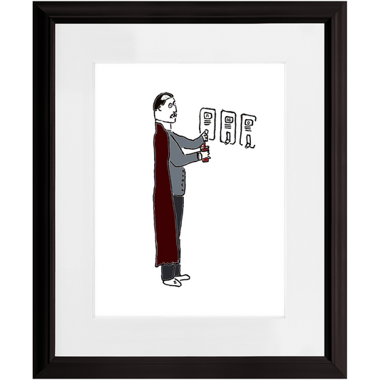 vampire blood framed print