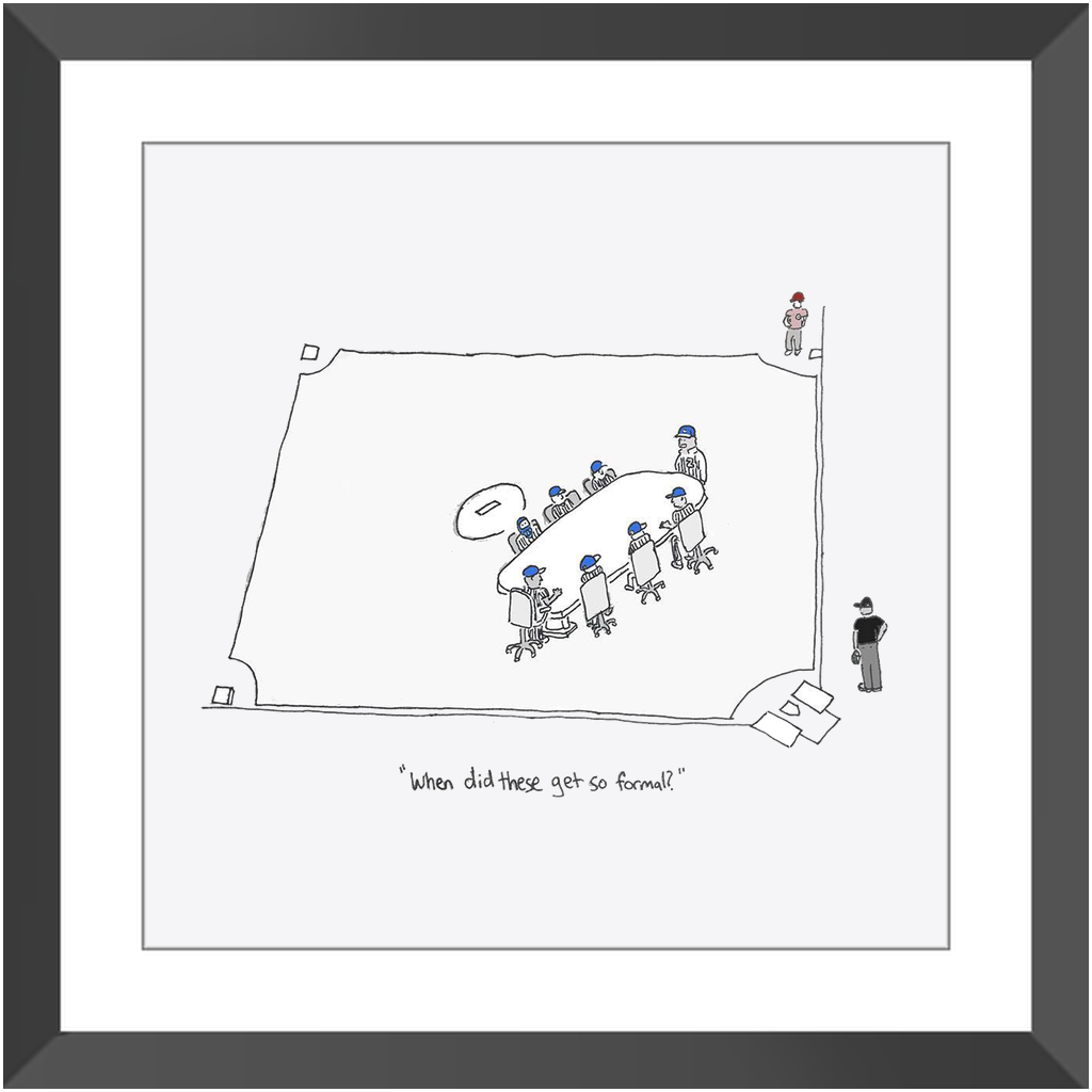 mound visit framed print