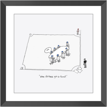 mound visit framed print