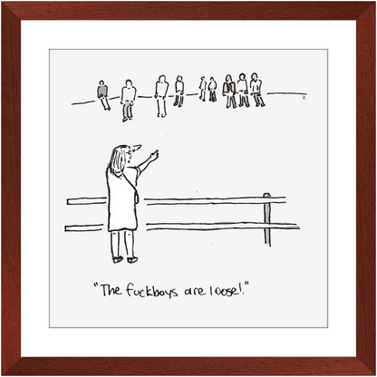 f*ckboy zombies framed prints