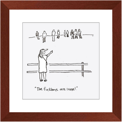 f*ckboy zombies framed prints