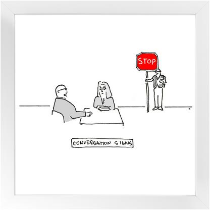 stop sign framed print