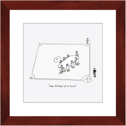 mound visit framed print