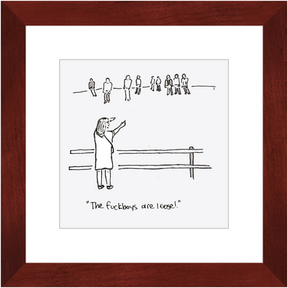 f*ckboy zombies framed prints