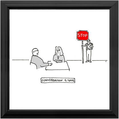 stop sign framed print