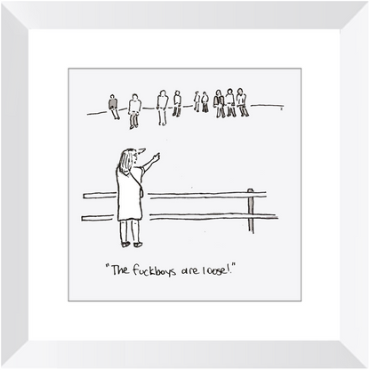 f*ckboy zombies framed prints