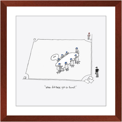 mound visit framed print