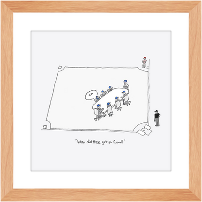 mound visit framed print
