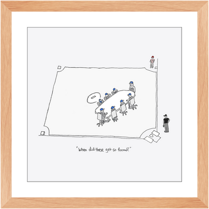 mound visit framed print