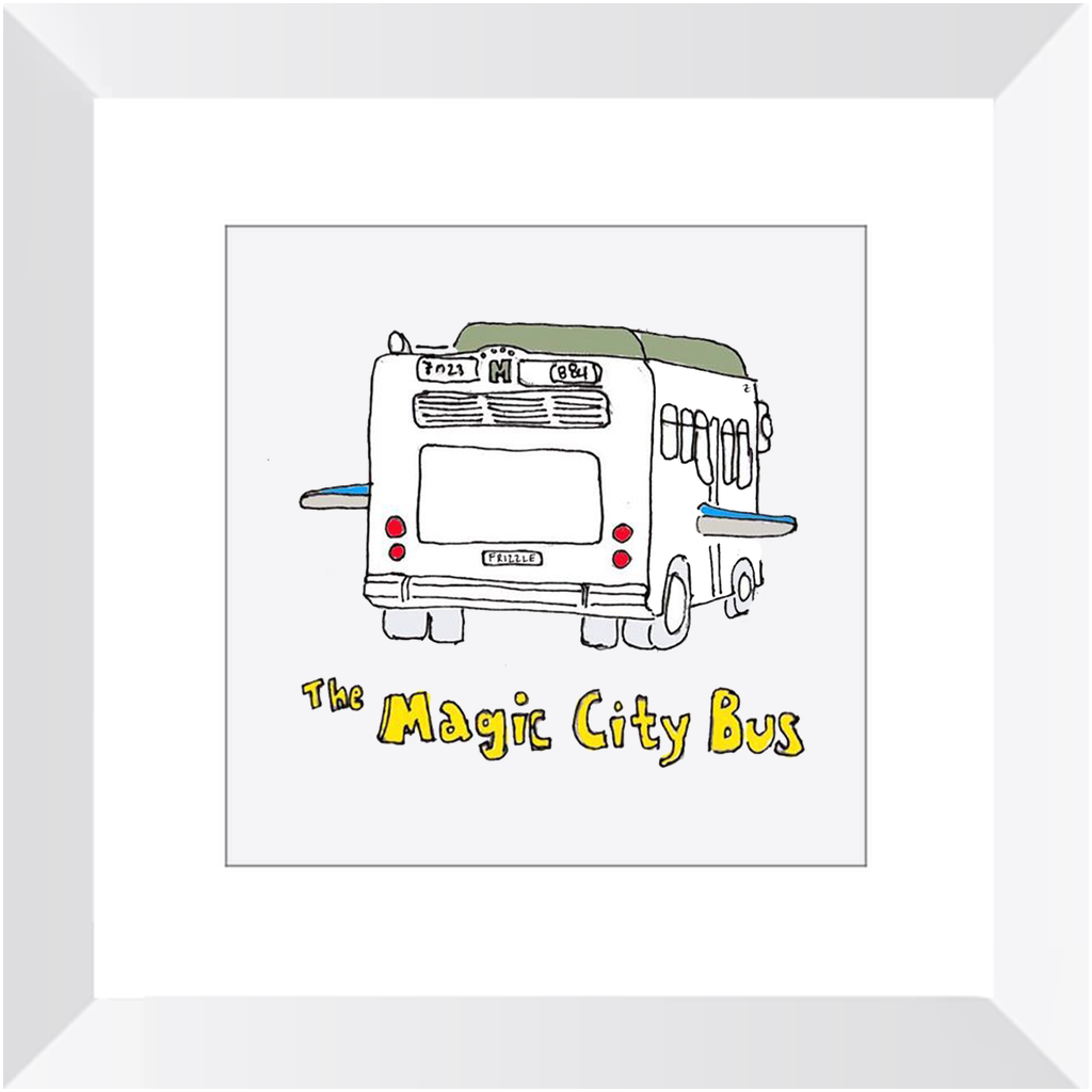 magic city bus framed print