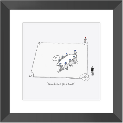 mound visit framed print