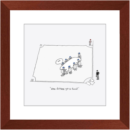 mound visit framed print