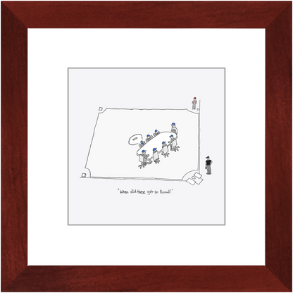 mound visit framed print