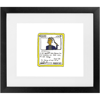 advanced pokemon card framed print