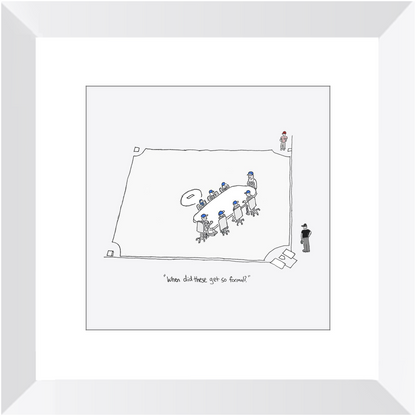 mound visit framed print