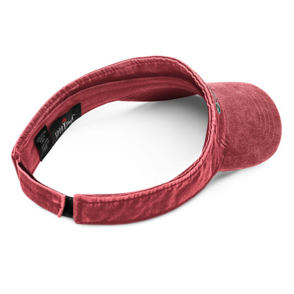 scrotal denim visor